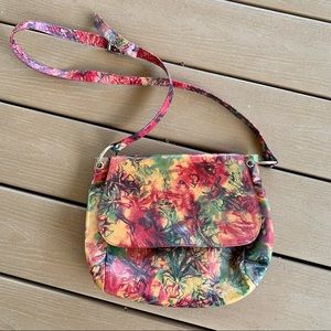 VINTAGE Unique Leather Messenger Bag Purse